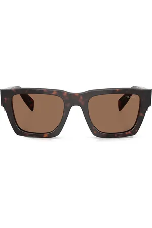 Prada Tortoiseshell-effect square sunglasses