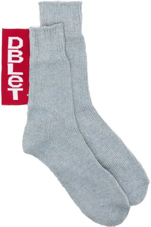 DOUBLET Recycled-denim yarn socks