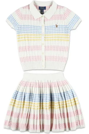 Ralph Lauren Striped cardigan and skirt set