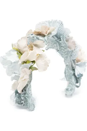 Amaya Floral-appliqu?? ceremony crown