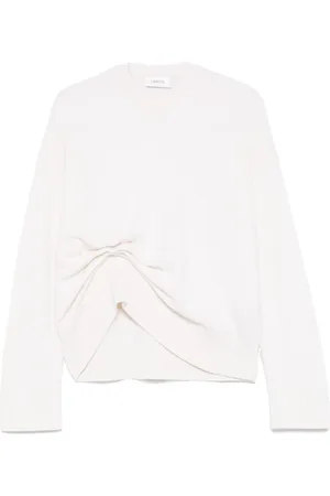 LANEUS Asymmetrical crew-neck sweater