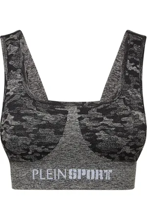 Philipp Plein Seamless crossed-straps sports bra