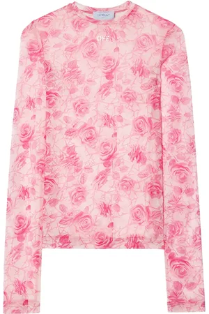 OFF-WHITE Off Stamp Roses top
