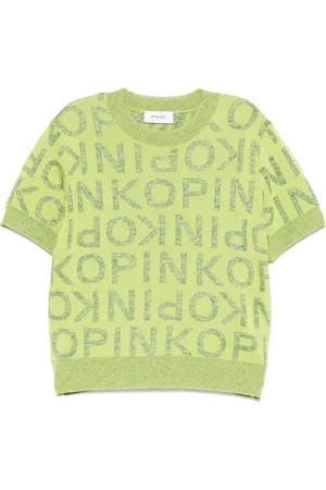 Pinko Intarsia-logo T-shirt
