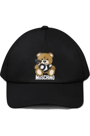 Moschino Teddy-logo-print cotton cap