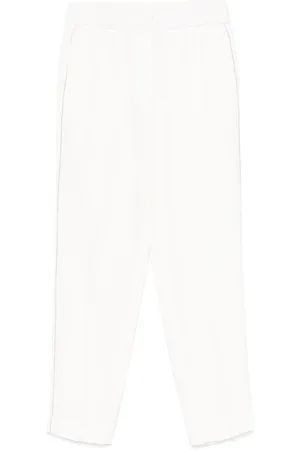 PESERICO SIGN Beaded trim-detail trousers