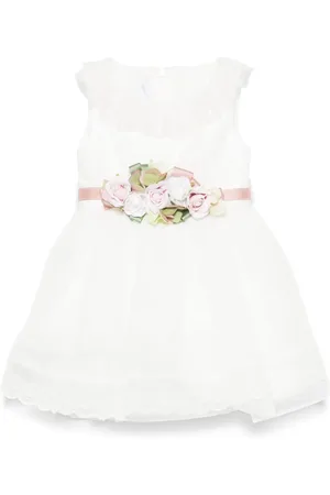 COLORICHIARI Floral-appliqu?? dress