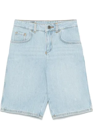 Emporio Armani Logo-plaque denim shorts