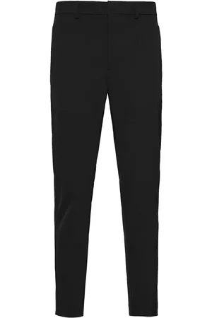Prada Pressed-crease cropped trousers
