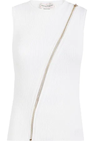 Alexander McQueen Zip-detailing vest