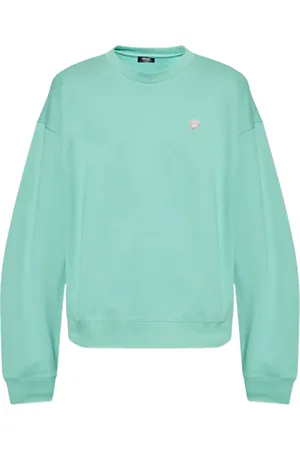 VERSACE Cotton embroidered-logo sweatshirt