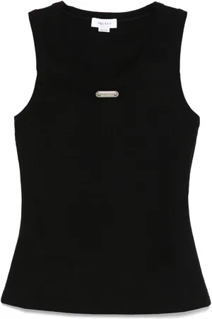Alexander McQueen Logo-plaque tank top