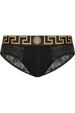 VERSACE Grecca lace briefs