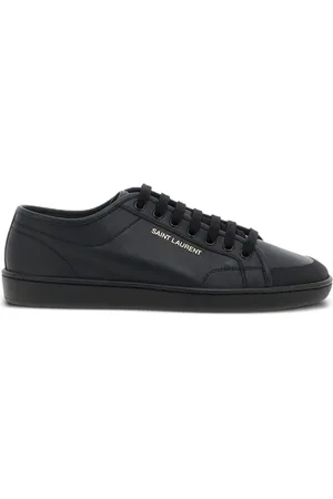 Saint Laurent Logo-detail leather sneakers