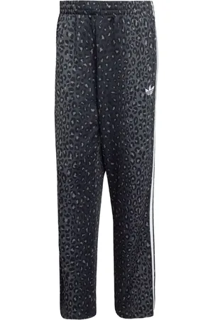 adidas Firebird leopard-print stripe trousers