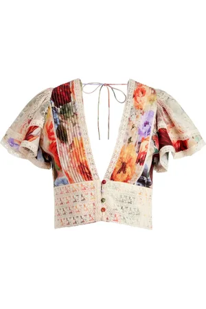 ALICE+OLIVIA Keeley floral-print blouse