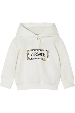 VERSACE Logo-print hoodie