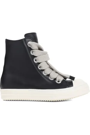 Rick Owens Jumbolace leather high-top sneakers