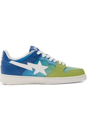 A Bathing Ape Star-embellished ombre sneakers