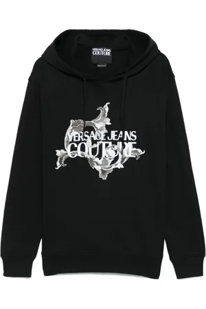 VERSACE Logo-print hoodie