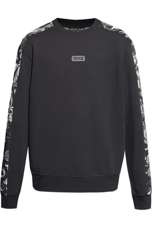 VERSACE Baroque-print panelled sweatshirt
