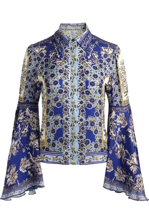 ALICE+OLIVIA Willa bell-sleeve top