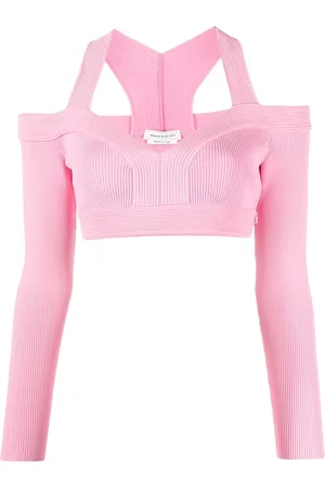 Alexander McQueen Cut-out knitted top