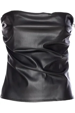 ANIYE BY Ruched zipped strapless vest