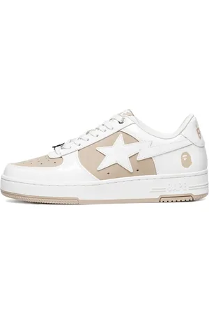 A Bathing Ape Star-patch leather sneakers