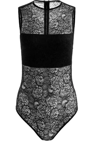 ALICE+OLIVIA Nichol floral-lace bodysuit