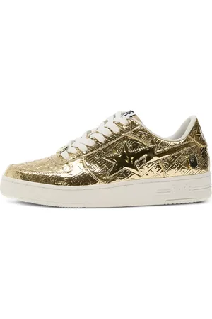 A Bathing Ape Bape Sta 5 metallic sneakers
