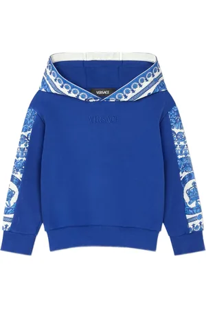 VERSACE Barocco Foulard patterned-sleeve hoodie