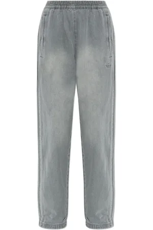 adidas Side-stripe cotton trousers