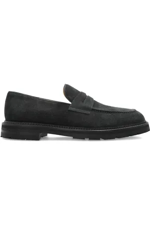ELEVENTY Suede penny loafers