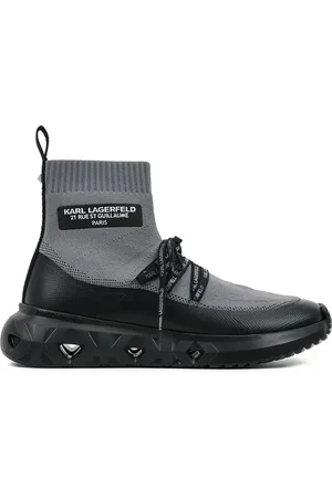 Karl Lagerfeld Sock-knit high-top sneakers