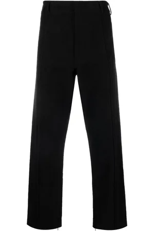 424 FAIRFAX Textured straight-leg cut trousers