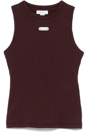 Alexander McQueen Logo-plaque tank top