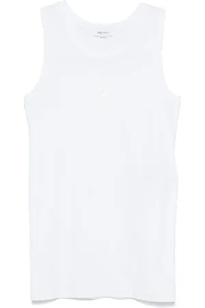 Alexander McQueen Skull-embroidered tank top