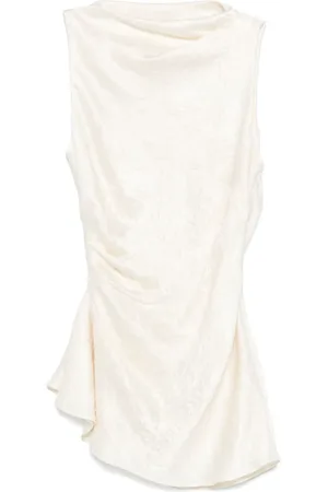 Alexander McQueen Asymmetric satin top