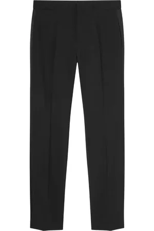 VERSACE Logo-appliqu?? tapered chino trousers