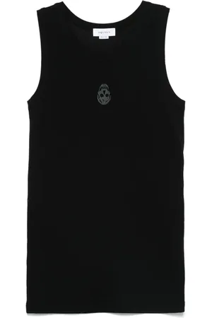 Alexander McQueen Skull-embroidered tank top