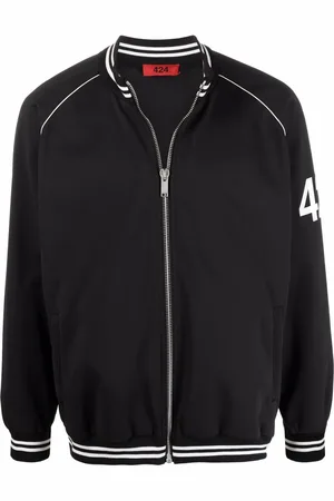 424 FAIRFAX Logo sleeve bomber jacket