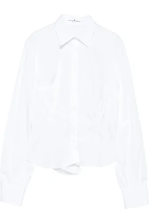 ERMANNO SCERVINO Ruched-panel collared shirt