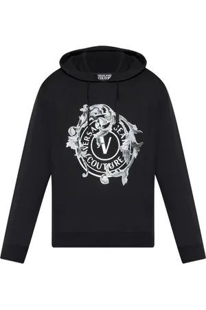VERSACE Logo-print hoodie