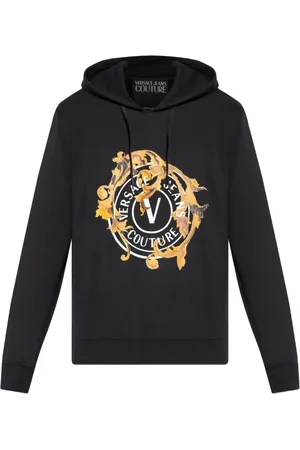 VERSACE Logo-print hoodie