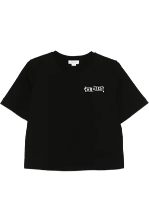 Alexander McQueen Logo-embroidered short-sleeve T-shirt