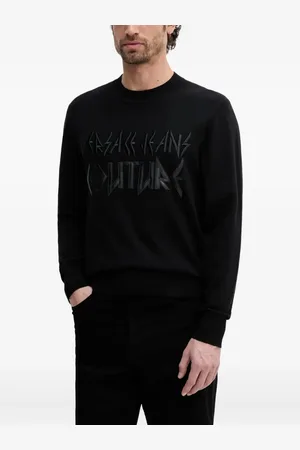 VERSACE Logo-embroidered sweater