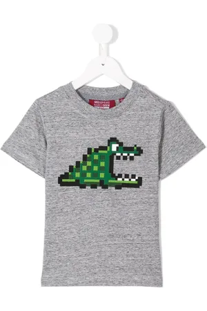 MOSTLY HEARD RARELY SEEN Pixel croc print T-shirt