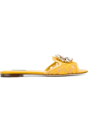 Dolce & Gabbana Rainbow Lace brooch-detail sandals