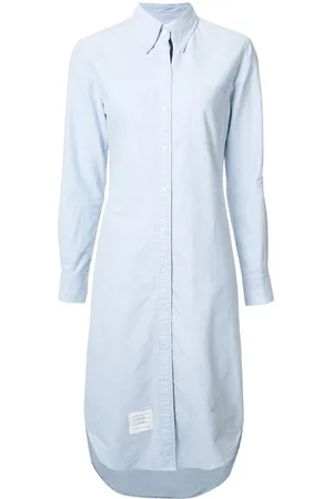 Thom Browne Long-sleeve midi shirtdress